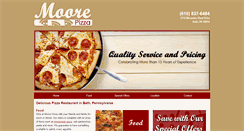 Desktop Screenshot of moorepizza.com